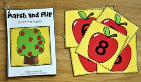Apple Match and Flip Activities 2