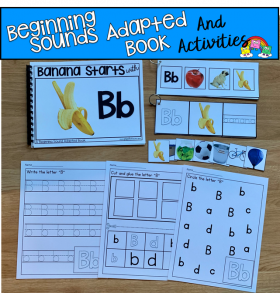 "Banana Starts With B" (Beginning Sounds Book And Activities)