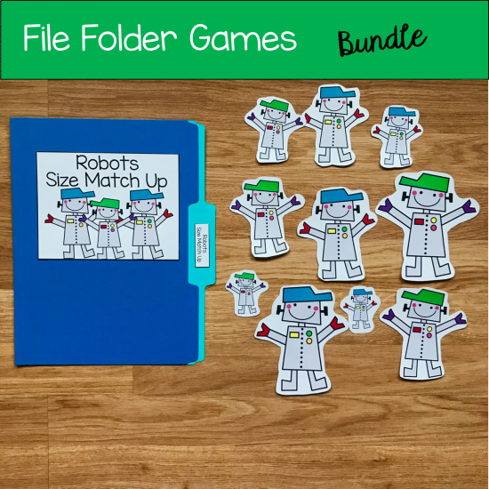 File Folder Games Bundle For Beginning Skills - Click Image to Close