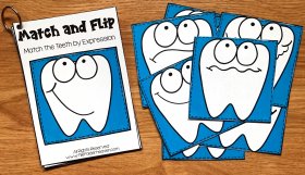 Teeth Match and Flip Books (For Dental Health Month)