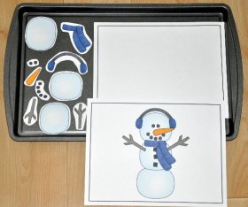 Build a Snowman Cookie Sheet Activity