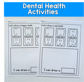 Dental Health Directed Drawing Activities