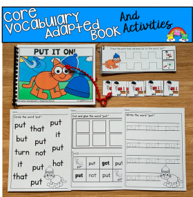 "Put It On" (Working With Core Vocabulary)