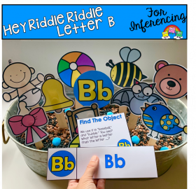 "Hey Riddle Riddle" Letter B Activities For The Sensory Bin