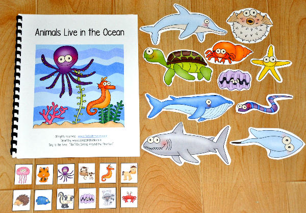 "Animals Live in the Ocean" Adapted Song Book "Animals Live in the Ocean" Adapted Song Book