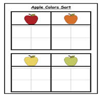 Apple Colors Sorting Task