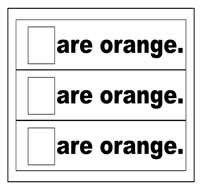 "Are Orange" Flip Strips