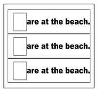 "Are at the Beach" Flip Strips