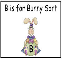B is for Bunny File Folder Game