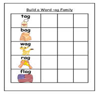 Building AG Words Cookie Sheet Activity