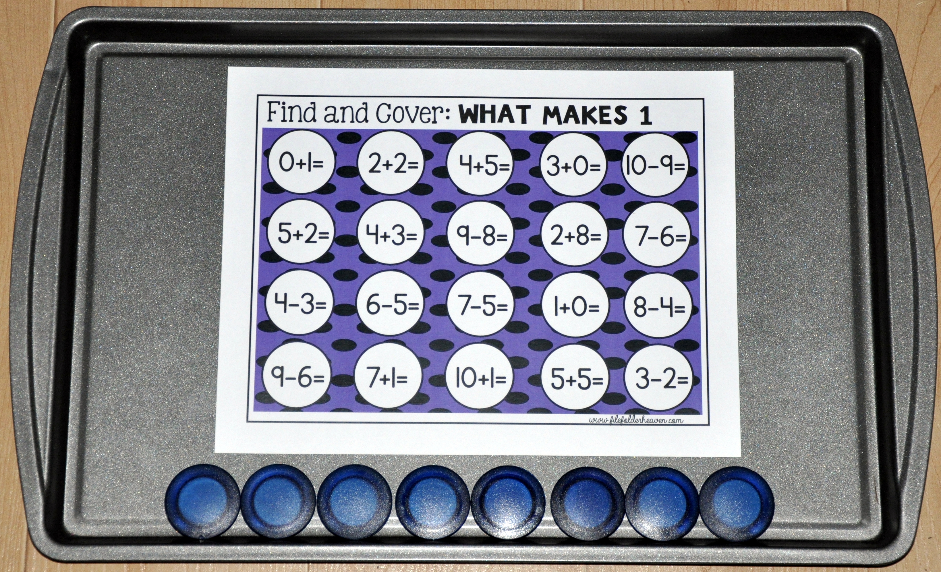 Basic Math Facts: Find and Cover Activities Basic Math Facts: Find and Cover Activities