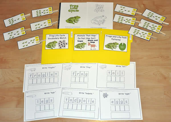 Frog Life Cycle New Adapted Book Unit - Click Image to Close