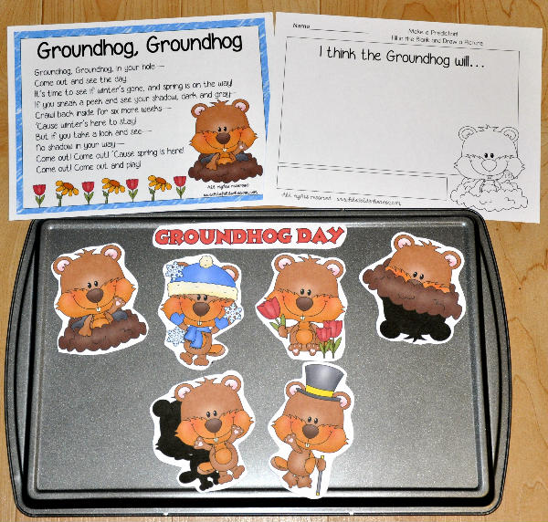 Groundhog Day Cookie Sheet Story and Writing Activity Groundhog Day Cookie Sheet Story and Writing Activity