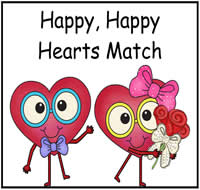 Happy Happy Hearts Match File Folder Heaven