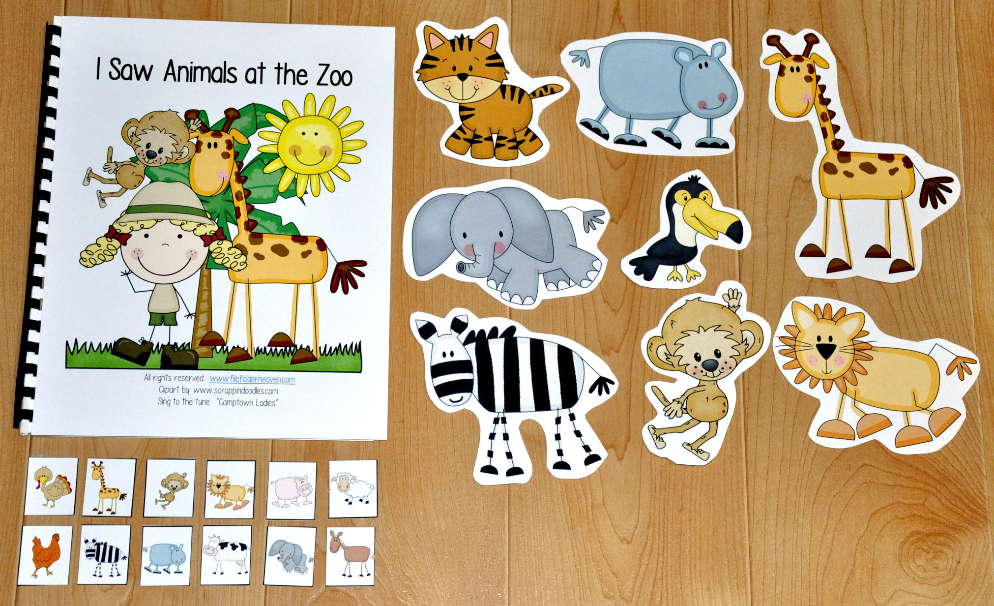 "I Saw Animals At the Zoo" Adapted Song Book "I Saw Animals At the Zoo" Adapted Song Book