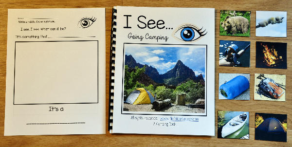 "I See" Going Camping Adapted Book (w/Real Photos) - Click Image to Close