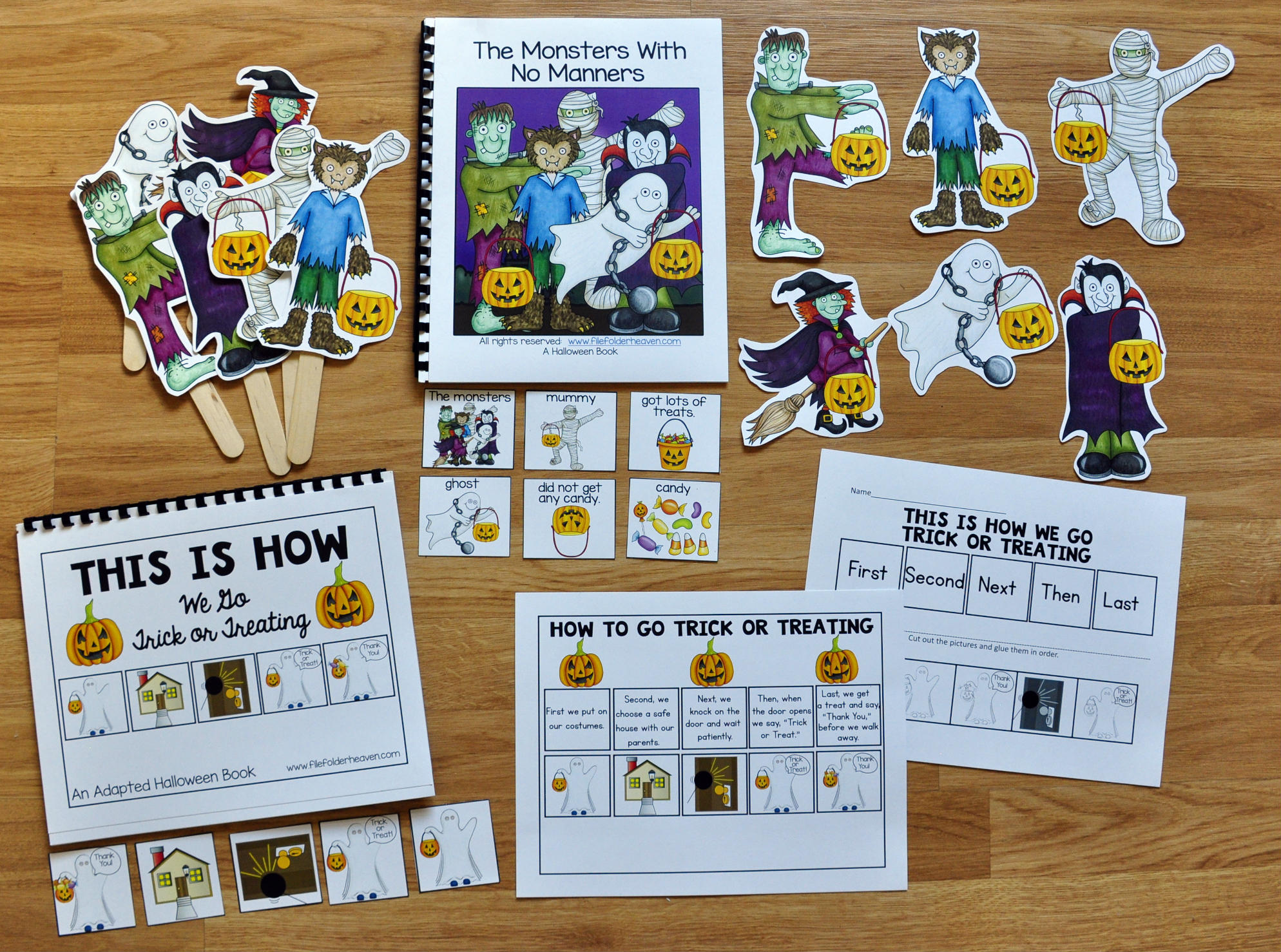 "The Monsters With No Manners" Adapted Book and Activities "The Monsters With No Manners" Adapted Book and Activities