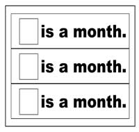 "Is a Month" Flip Strips