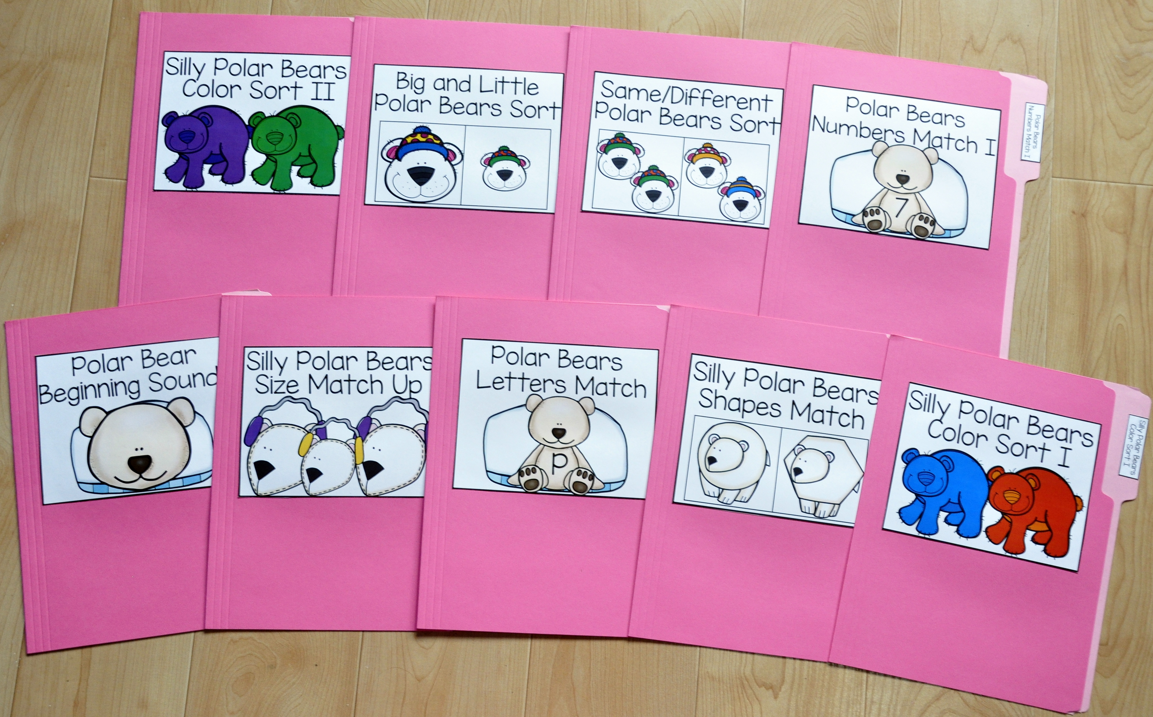 Polar Bears File Folder Games Mini-Bundle Polar Bears File Folder Games Mini-Bundle