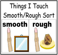 smooth rough things feel sort folder file games game preschool activities larger filefolderheaven quick printable