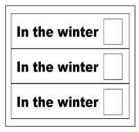 "In the Winter" Flip Strips