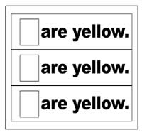 "Are Yellow" Flip Strips