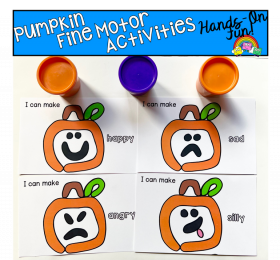 Pumpkin Emotions Play Dough Activities