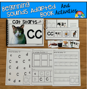 "Cat Starts With C" (Beginning Sounds Book And Activities)