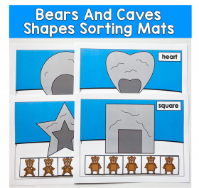 Bear Shapes Sorting Activities