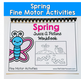 Spring Tracing Workbook And Worksheets, Spring Fine Motor Tasks