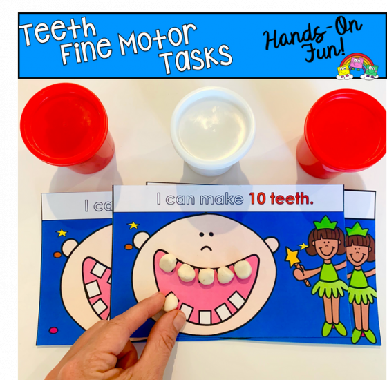 Teeth Fine Motor Tasks