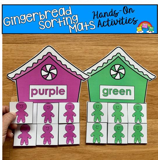 Gingerbread Colors Sorting Mats