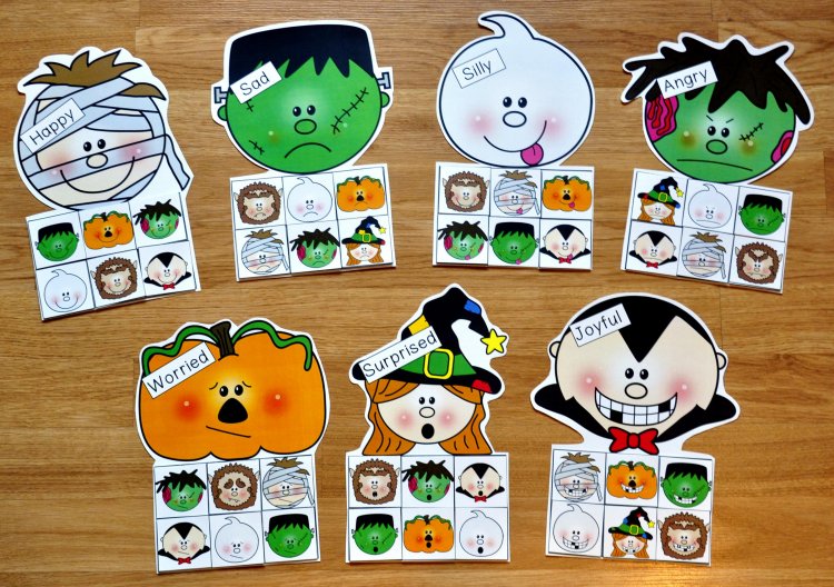 Halloween Emotions Sorting Mats