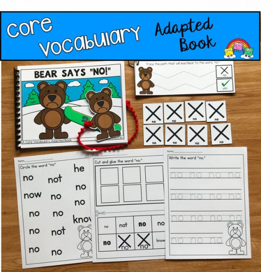 \"Bear Says No\" (Working With Core Vocabulary)