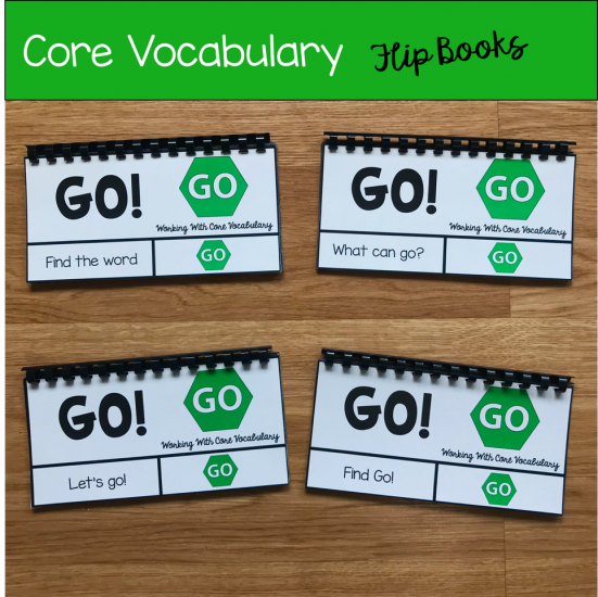 Core Vocabulary Flip Books: \"Working With the Word Go\"