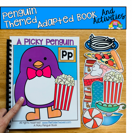 \"A Picky Penguin\" Adapted Book And Activities (P Sound)