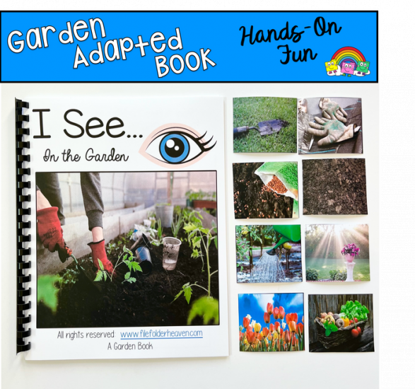 \"I See\" In The Garden Adapted Book (With Real Photos)