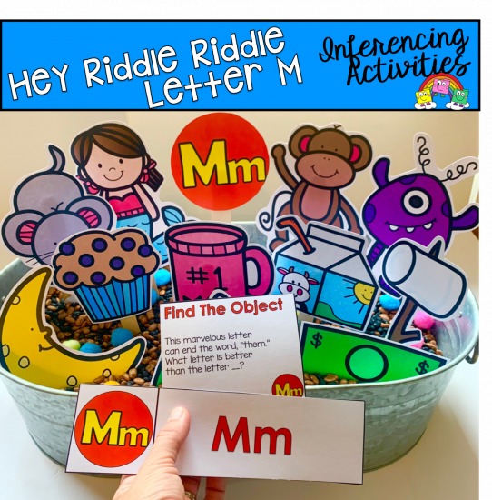 \"Hey Riddle Riddle\" Letter M Activities For The Sensory Bin