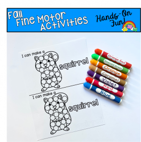 Fall Fine Motor Dot Marker Activities