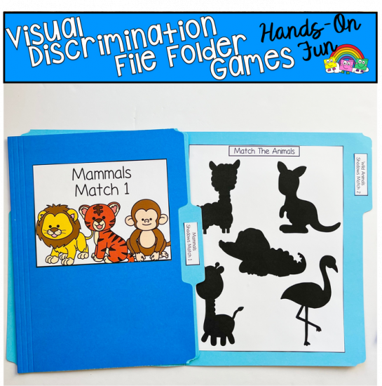 Visual Discrimination File Folder Games