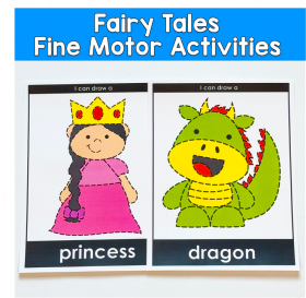 Fairy Tales Tracing Activities: Fairy Tales Fine Motor
