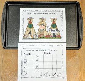 "What Did Native Americans Use?" Intro to Graphing Activity