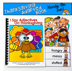 Thanksgiving Adapted Book: I Spy Thanksgiving Adjectives