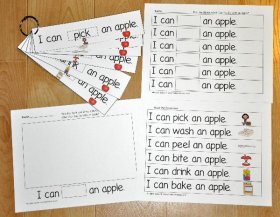 Apple Fluency Flipstrips Activities