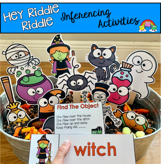 \"Hey Riddle Riddle\" Halloween Activities For The Sensory Bin