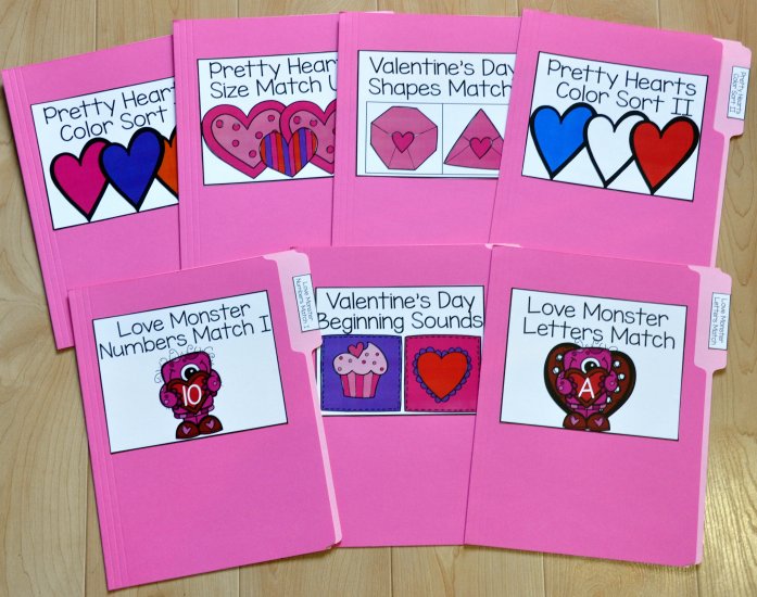 Valentine's Day File Folder Games Mini-Bundle - Click Image to Close