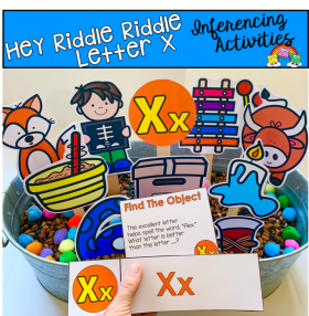 "Hey Riddle Riddle" Letter X Activities For The Sensory Bin