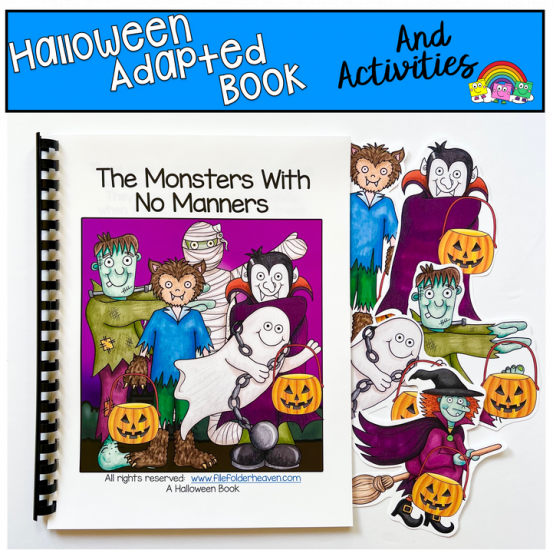 \"The Monsters With No Manners\" Adapted Book and Activities