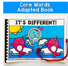 Core Words Adapted Book: IT'S DIFFERENT