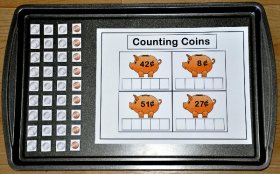 Counting Coins Cookie Sheet Activity 8